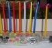 חנוכיית בקבוק מעוטרת